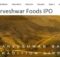 Sarveshwar Foods IPO-Upcoming IPO 2018